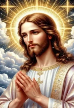 Puzzle Pintura Diamant: Oração 30x40cm