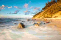 Puzzle Pintura Diamant: Praia rochosa 30x40cm