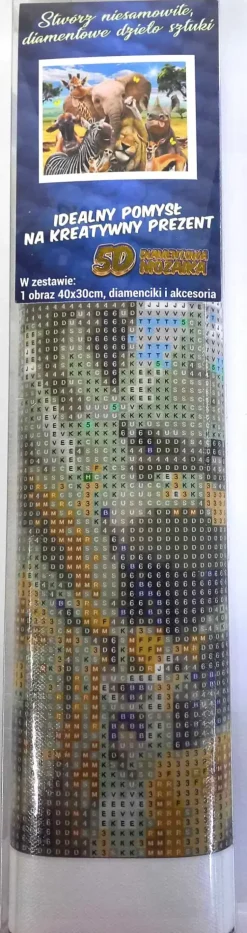Puzzle Pintura diamant: Safari selfie 30x40cm