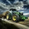 Puzzle Pintura Diamant: Trator em ação 30x40cm