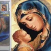 Puzzle Pintura diamantada: Mãe de Deus 30x40 cm