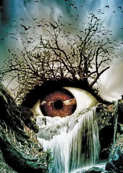 Puzzle Pintura diamantada: Olho 30x40 cm