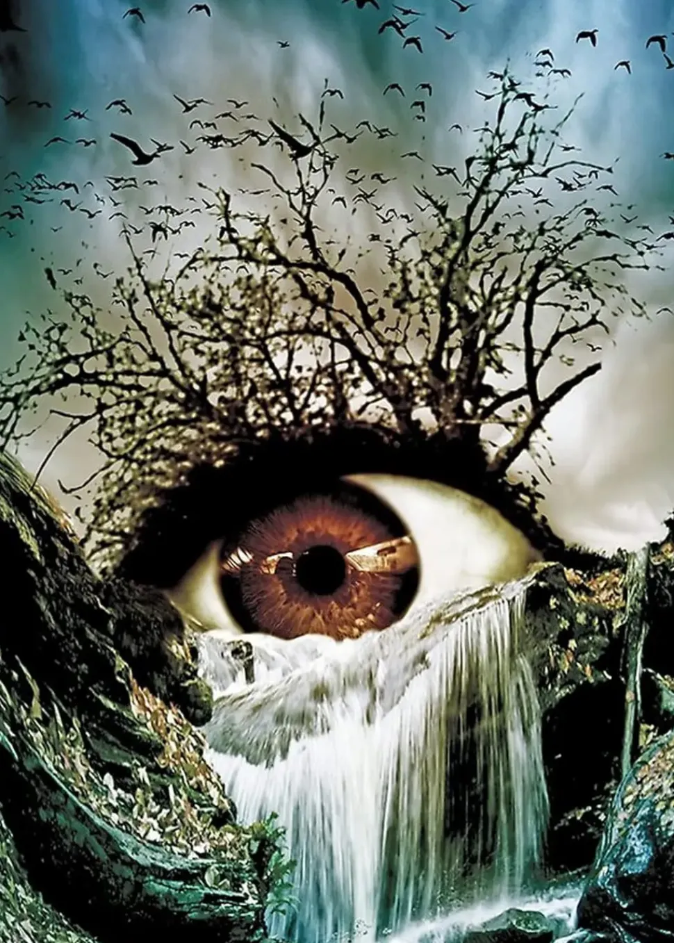 Puzzle Pintura diamantada: Olho 30x40 cm