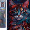 Puzzle Pintura diamantada: Vista de gato 30x40 cm