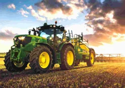 Puzzle Pintura diamantada: trator John Deere no campo 30x40 cm