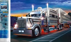 Puzzle Pintura diamante: Caminhão prateado 30x40cm
