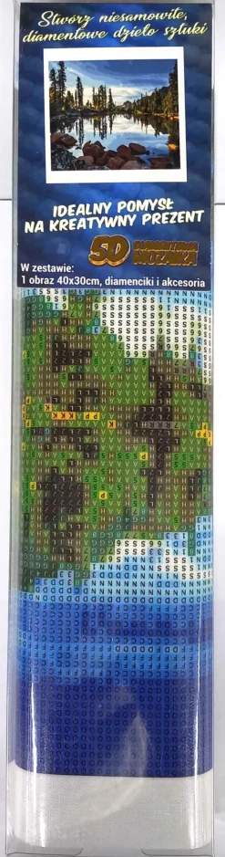 Puzzle Pintura diamante: Lago calmo 30x40cm