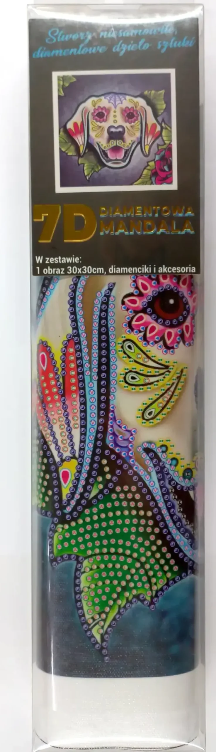 Puzzle Pintura diamante: Labrador 30x30cm 7D