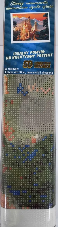 Puzzle Pintura diamante: Neuschwanstein no inverno 30x40cm