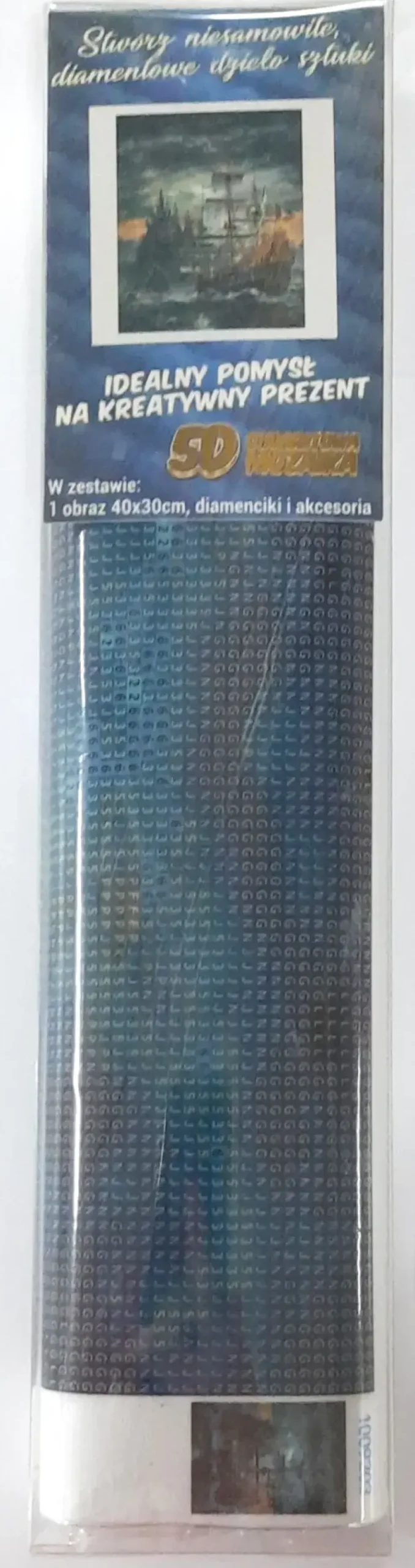 Puzzle Pintura diamante: Navio pirata 30x40cm