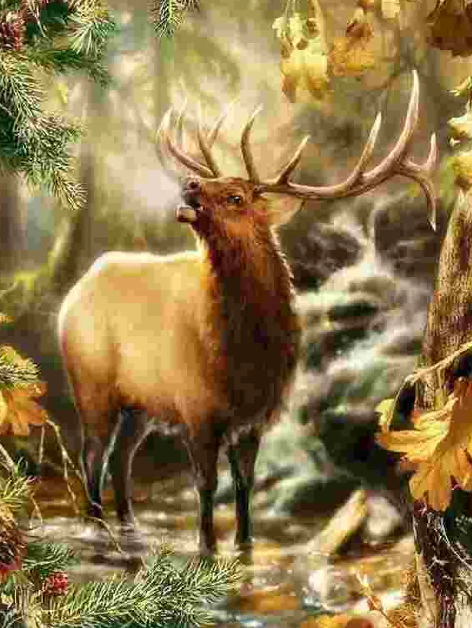 Puzzle Pintura diamante: O chamado da floresta 30x40cm