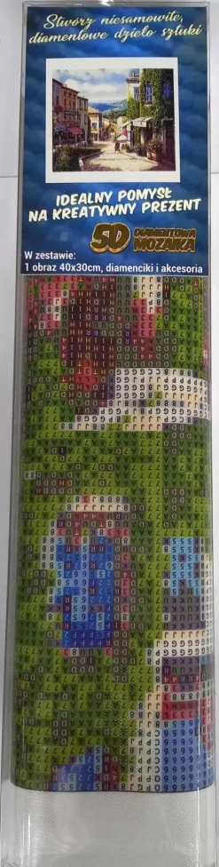 Puzzle Pintura diamante: Rua ensolarada 30x40cm