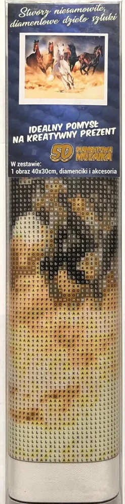 Puzzle Pintura diamante: Rebanho assustado 30x40cm