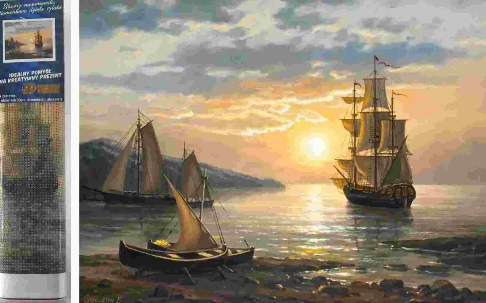 Puzzle Pintura diamante: Veleiros II 30x40cm