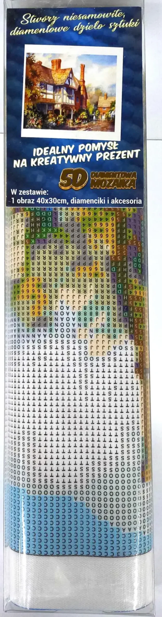 Puzzle Pintura diamante: Vila de campo 30x40cm