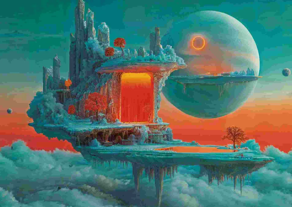 Puzzle Planet of Fire and Ice