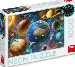 Puzzle Planety neon