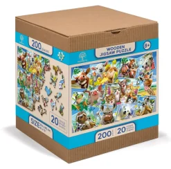 Puzzle Postais de animais