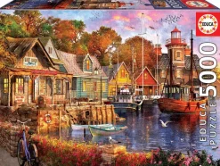 Puzzle Pôr do sol no porto