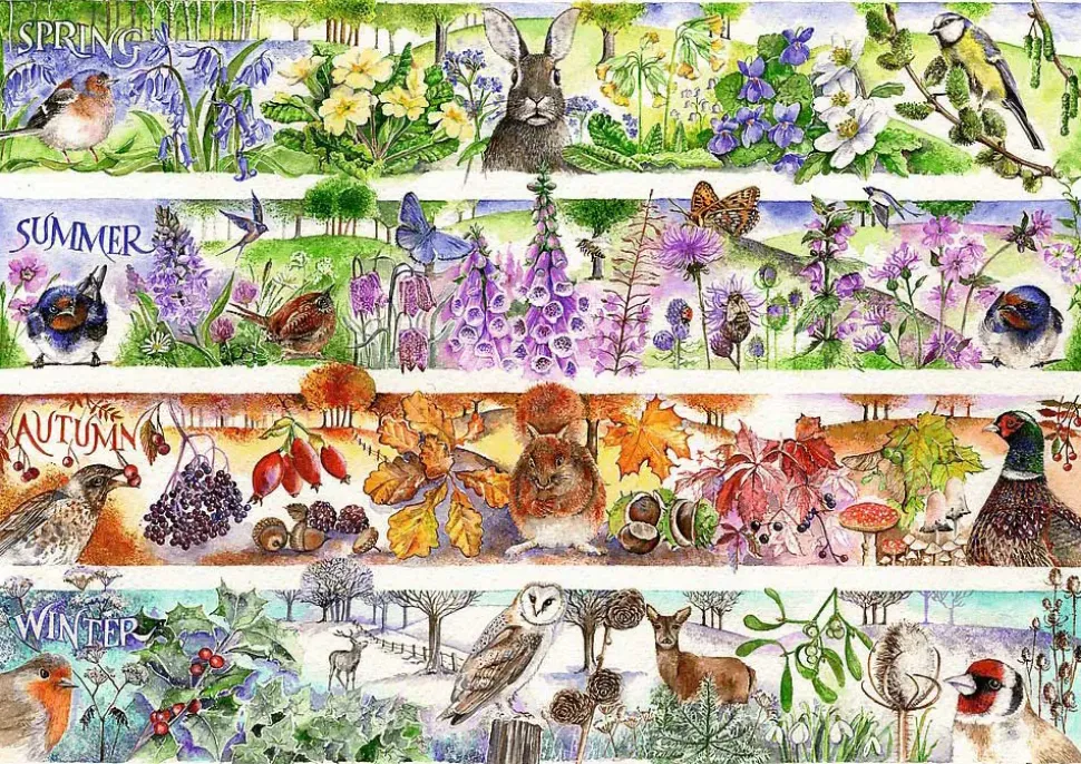 Puzzle Premium Plus Tea Time: As Quatro Estações