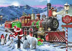 Puzzle Premium Plus Tea Time: Comboio de Natal