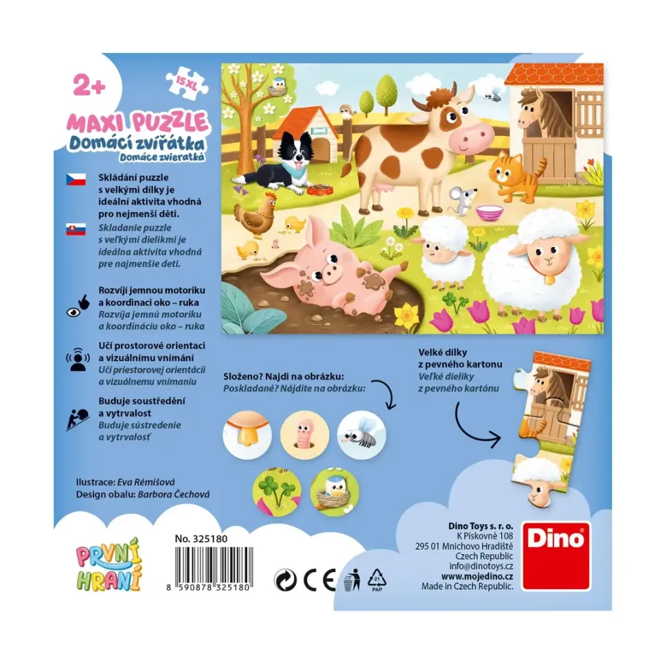 Puzzle Primeira jogada: Animais de estimação 15 maxi