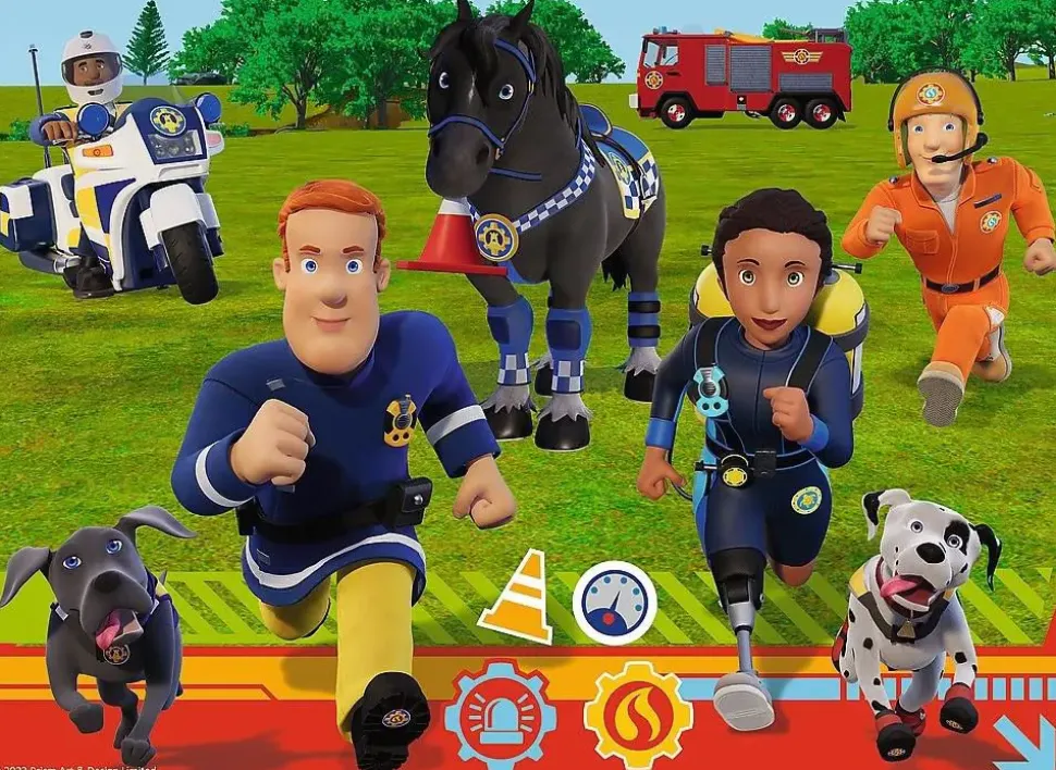 Puzzle Pronto para ajudar o bombeiro Sam 30 dielikov