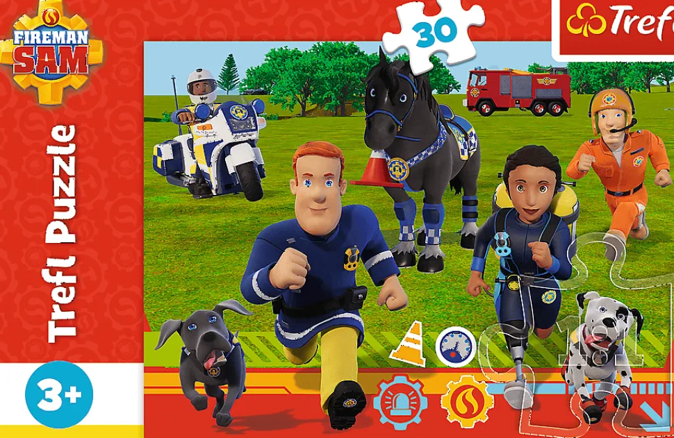 Puzzle Pronto para ajudar o bombeiro Sam 30 dielikov