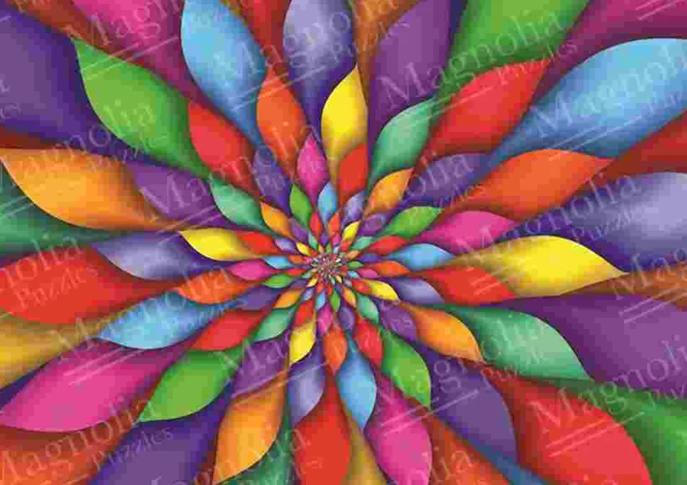 Puzzle Pétalas de arco-íris