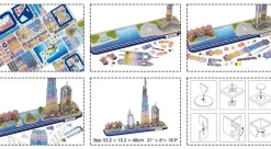 Puzzle Puzzle 3D CityLine panoráma: LEDs de Dubai
