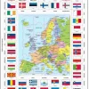Puzzle Puzzle de seleção: Európa mapa, vlajky