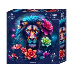 Puzzle Puzzle redondo - Leão arco-íris
