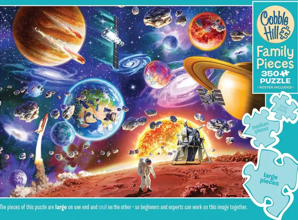 Puzzle Quebra-cabeça em família: viagens espaciais