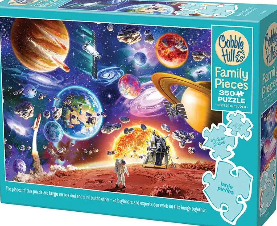 Puzzle Quebra-cabeça em família: viagens espaciais