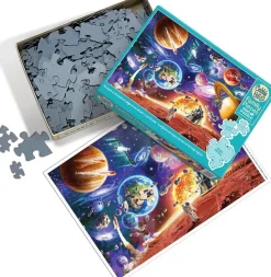 Puzzle Quebra-cabeça em família: viagens espaciais