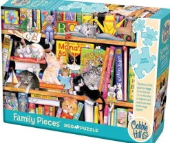 Puzzle Quebra-cabeça em família: gatinhos da hora da história