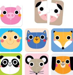 Puzzle Quebra-cabeça Hlavi膷ky zvieratiek