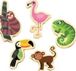 Puzzle Quebra-cabeça para bebê Tropické zvieratká