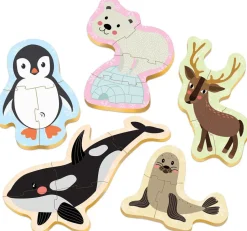 Puzzle Quebra-cabeça para bebês Polárne zvieratá