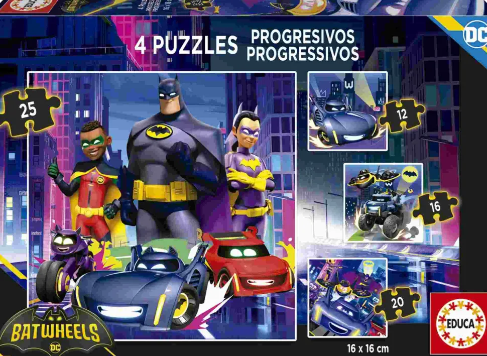 Puzzle Quebra-cabeças progressivos 4v1 Batwheels