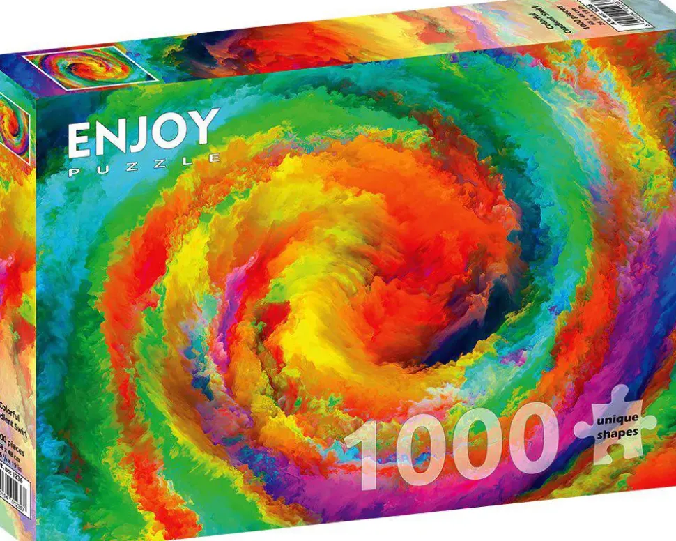 Puzzle Redemoinho de gradiente colorido