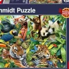 Puzzle Reino animal colorido