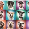 Puzzle Retratos de cães engraçados de