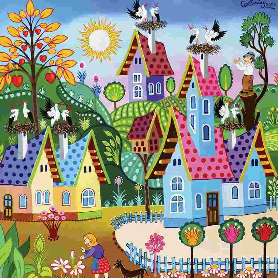 Puzzle Reunindo cegonhas