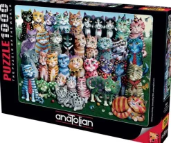 Puzzle Reunião de família de gatos