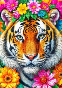 Puzzle Riscas e flores