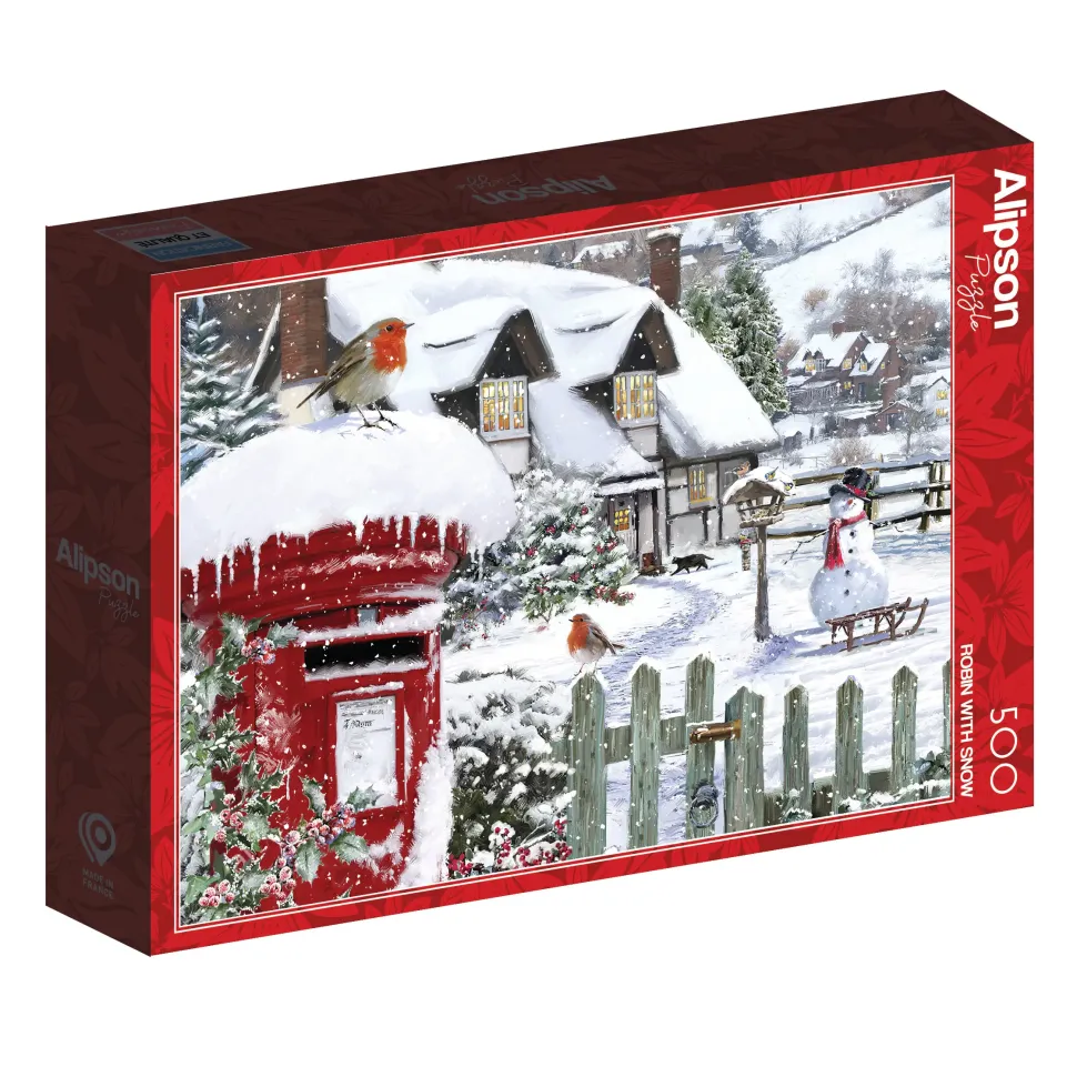 Puzzle Robin com neve