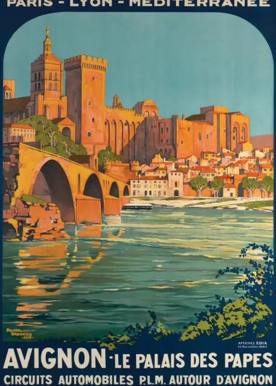 Puzzle Roger Broders - Avinhão, Palais des Papes, 1922