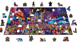 Puzzle Rua Natal, Ano Novo 505 de madeira