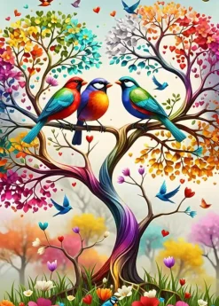 Puzzle Árvore arco-íris
